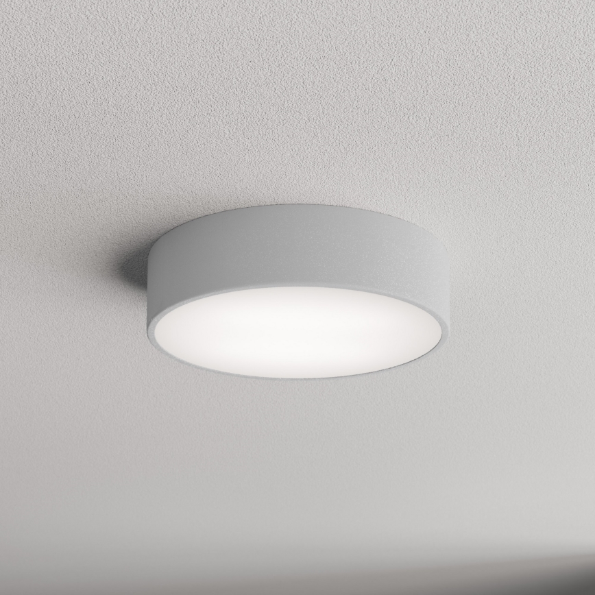 Plafón de baño CLEO 2xE27/24W/230V diá. 30 cm gris IP54