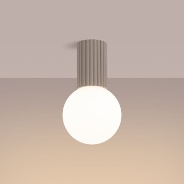 Plafón de baño HALO 1xG9/8W/230V diá. 12 cm IP44 beige
