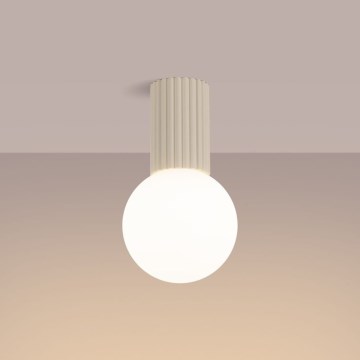 Plafón de baño HALO 1xG9/8W/230V diá. 12 cm IP44 color crema