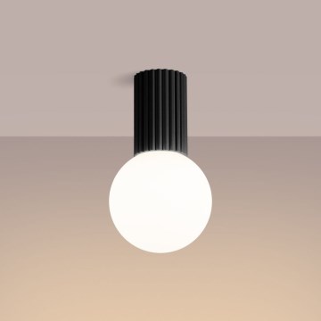 Plafón de baño HALO 1xG9/8W/230V diá. 12 cm IP44 negro