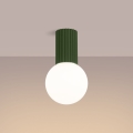 Plafón de baño HALO 1xG9/8W/230V diá. 12 cm IP44 verde