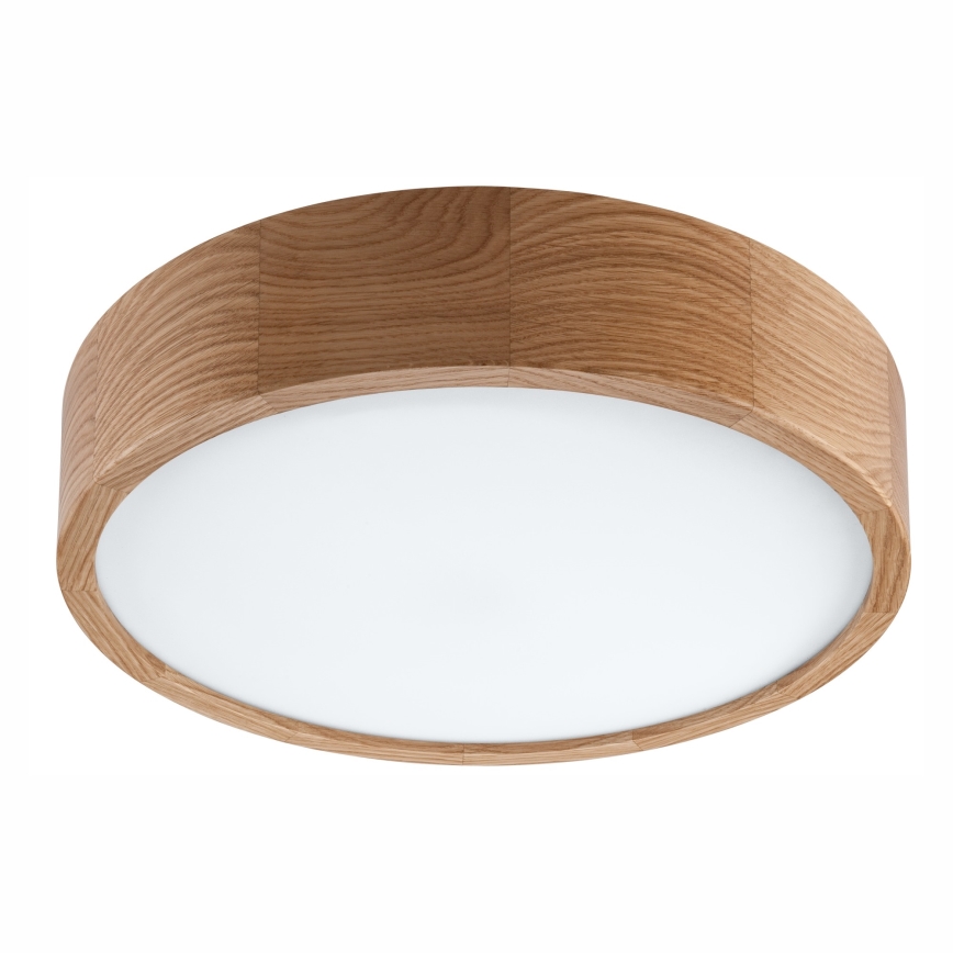 Plafón de baño OAK 3xE27/15W/230V, roble, Ø 37 cm, IP54