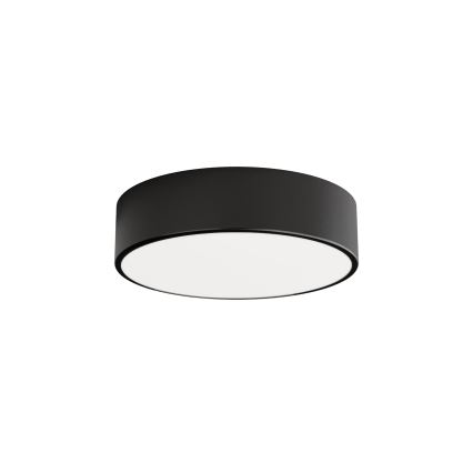 Plafón de exterior con sensor CLEO 2xE27/24W/230V ø 30 cm negro IP54