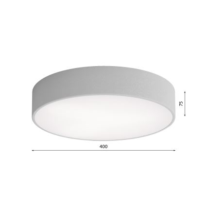 Plafón de exterior con sensor CLEO 3xE27/24W/230V ø 40 cm gris IP54