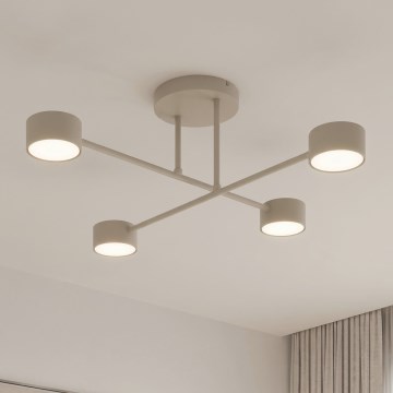 Plafón de techo HALO 4xGX53/10W/230V beige