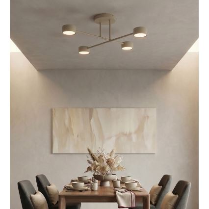 Plafón de techo HALO 4xGX53/10W/230V beige