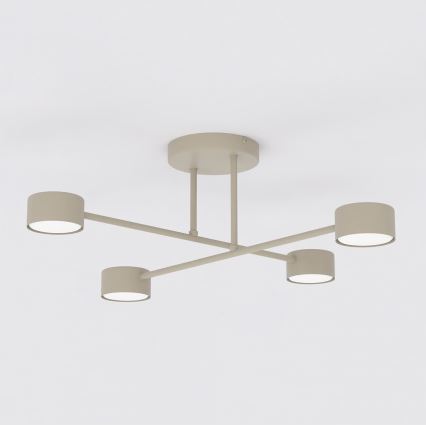 Plafón de techo HALO 4xGX53/10W/230V beige