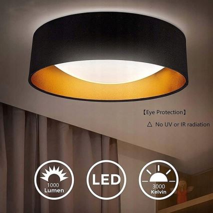 Plafón de techo LED / 12 W / 230 V / 4000 K / Ø 32 cm