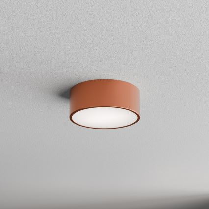 Plafón de techo para baño con sensor CLEO 1xE27/24W/230V Ø 20 cm IP54 acabado en cobre