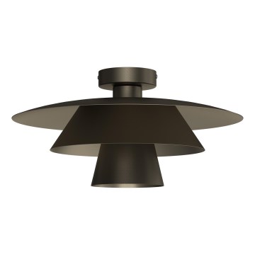 Plafón de techo PLATO 1xE27/15W/230V Ø 38 cm antracita