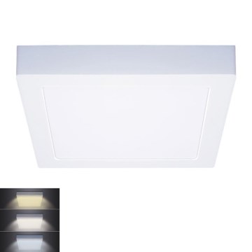 Plafón LED 12W/230V, 3000/4000/6000K, 17x17 cm, blanco