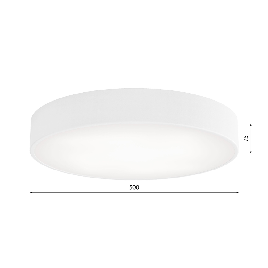 Plafón LED CLEO LED/69W/230V 3000K diá. 50 cm blanco