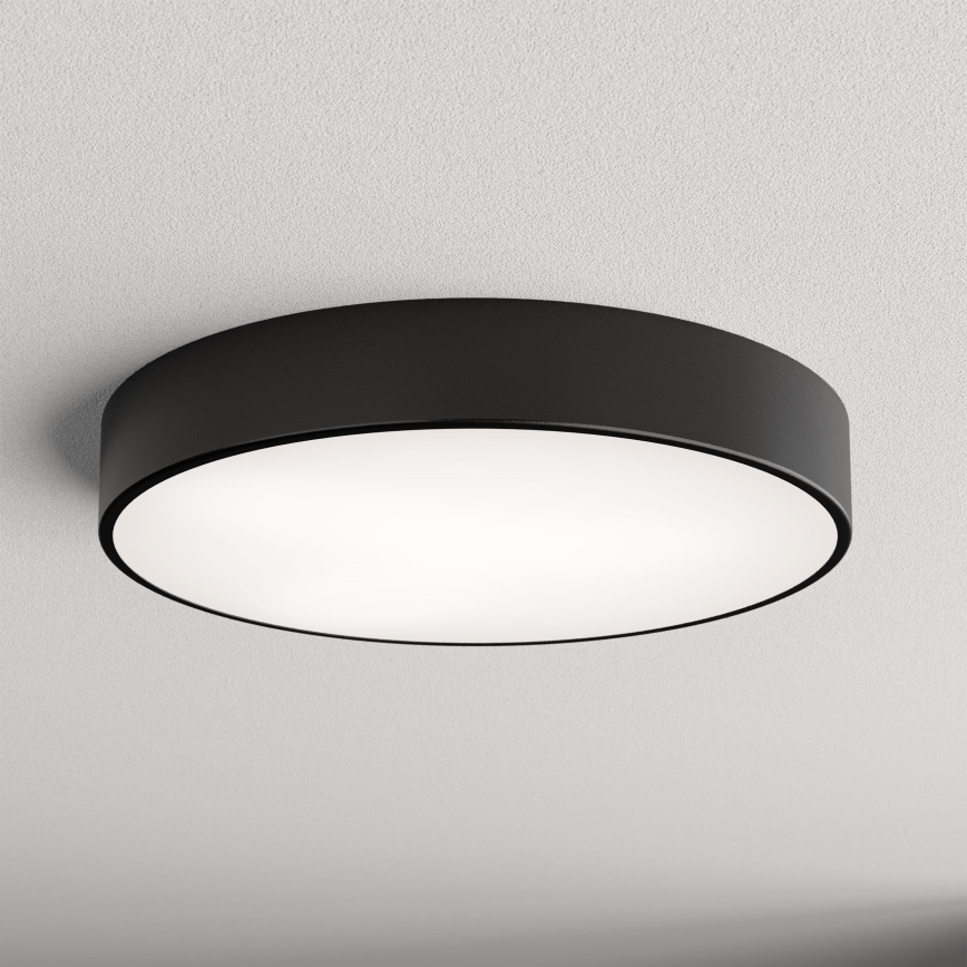 Plafón LED CLEO LED/69W/230V 3000K diá. 50 cm negro