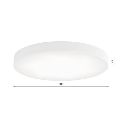 Plafón LED CLEO LED/96W/230V 3000K diá. 80 cm blanco