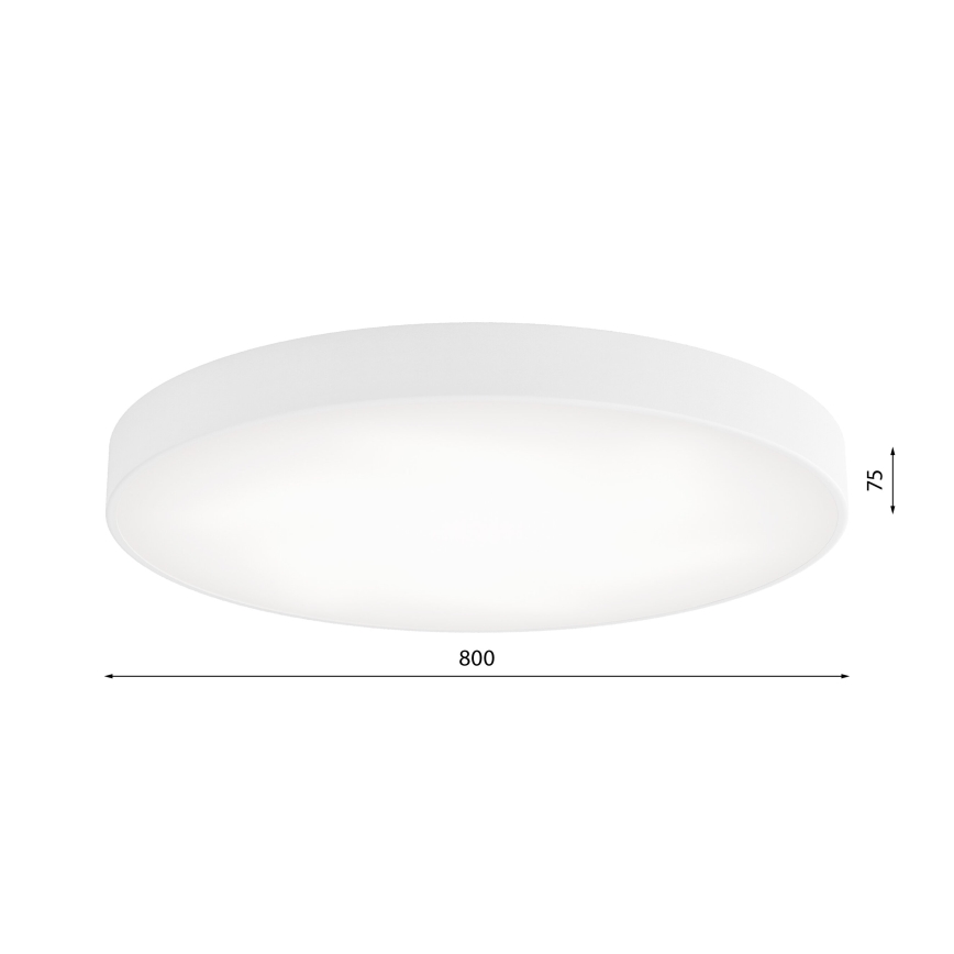 Plafón LED CLEO LED/96W/230V 3000K diá. 80 cm blanco