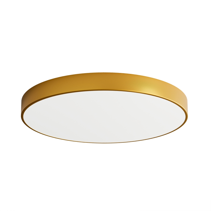 Plafón LED CLEO LED/96W/230V 3000K diá. 80 cm dorado
