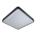 Plafón LED con sensor WILTON LED/24W/230V 37,5x37,5 cm antracita