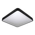 Plafón LED con sensor WILTON LED/24W/230V 37,5x37,5 cm negro