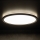 Plafón LED de baño AZPO LED/11,8W/230V diá. 22,5 cm IP54 negro