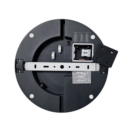 Plafón LED de baño con sensor ELLÉ LED/24W/230V 3000/4000/6500K diá. 26 cm IP54 antracita