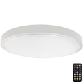 Plafón LED de baño con sensor LED/18W/230V 6500K IP44 diá. 29,5 cm blanco + control remoto