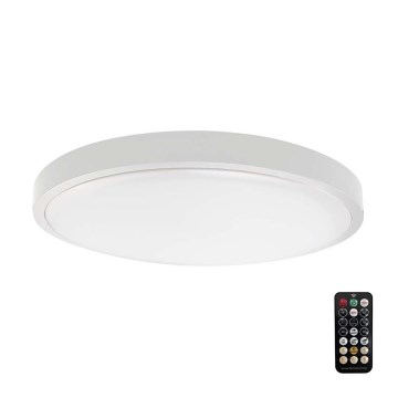 Plafón LED de baño con sensor SAMSUNG CHIP LED/18W/230V IP44 4000K diá. 29 cm blanco + control remoto