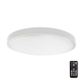 Plafón LED de baño con sensor SAMSUNG CHIP LED/36W/230V IP44 4000K diá. 42 cm blanco + control remoto