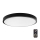 Plafón LED de baño con sensor SAMSUNG CHIP LED/36W/230V IP44 4000K diá. 42 cm negro + control remoto