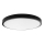Plafón LED de baño LED/18W/230V 3000K IP44 diá. 25 cm negro