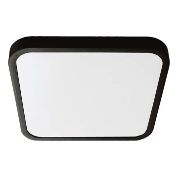 Plafón LED de baño LED/18W/230V 6500K IP44 25x25 cm negro