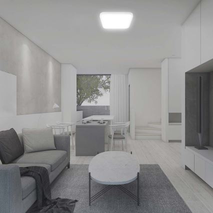 Plafón LED de baño LED/24W/230V 6500K IP44 29,5x29,5 cm blanco