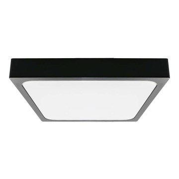 Plafón LED de baño LED/30W/230V 6500K IP44 42x42 cm negro