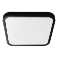 Plafón LED de baño LED/48W/230V 4000K IP44 42x42 cm negro