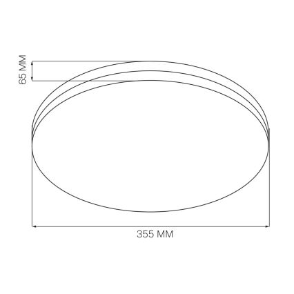 Plafón LED de baño MOON LED/18W/230V cromo brillante IP44