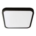 Plafón LED de baño SAMSUNG CHIP LED/24W/230V IP44 3000K 29x29 cm negro