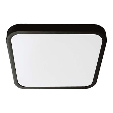 Plafón LED de baño SAMSUNG CHIP LED/24W/230V IP44 6500K 29x29 cm negro