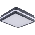Plafón LED de exterior con sensor de movimiento BENO LED/12/18W/230V 3000/3500/4000K IP65 antracita cuadrado