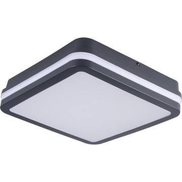 Plafón LED de exterior con sensor de movimiento BENO LED/12/18W/230V 3000/3500/4000K IP65 antracita cuadrado