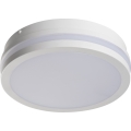 Plafón LED de exterior con sensor de movimiento BENO LED/12/18W/230V 3000/3500/4000K IP65 blanco redondeado