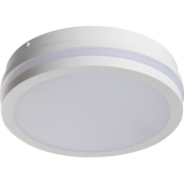 Plafón LED de exterior con sensor de movimiento BENO LED/12/18W/230V 3000/3500/4000K IP65 blanco redondeado