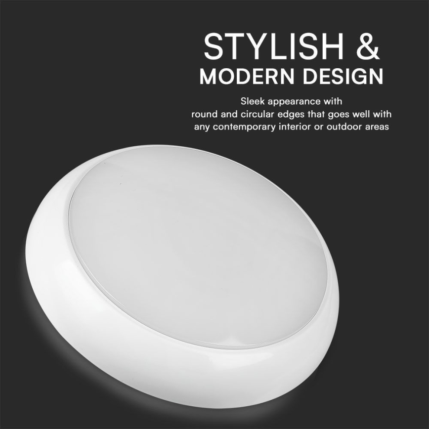 Plafón LED de exterior con sensor LED/8W/16W/20W/230V IP65 3000/4000/6500K