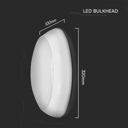 Plafón LED de exterior con sensor LED/8W/16W/20W/230V IP65 3000/4000/6500K