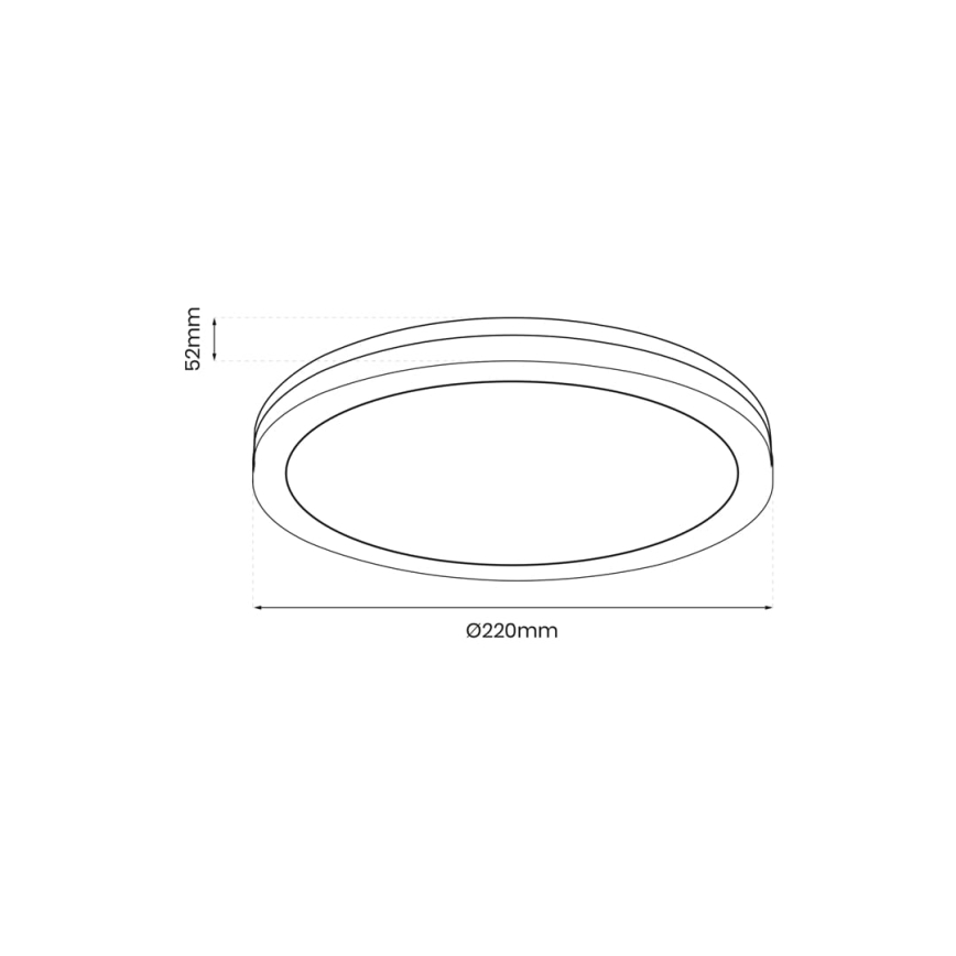 Plafón LED de exterior MARLON LED/18W/230V 4000K IP54 negro