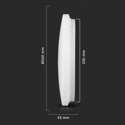 Plafón LED de techo 12W/230V 26cm 3000K/4000K/6400K