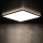 Plafón LED de techo AZPO LED/17,5W/230V 3000/4000/6000K 30x30 cm IP54 negro
