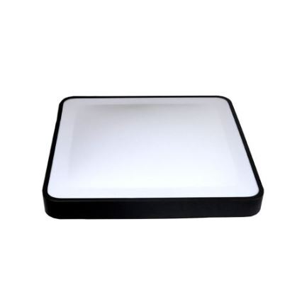 Plafón LED de techo con sensor de movimiento y de crepúsculo WILTON LED/24W/230V 4000K 33x33 cm negro