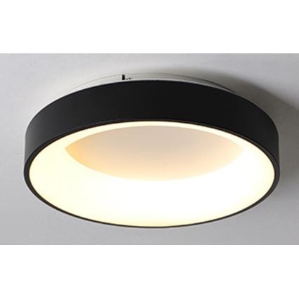 Plafón LED de techo DRAX 32 W 230 V 3000–6000 K Ø 38 cm negro