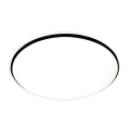 Plafón LED de techo HUGO 16/24/32 W, 230 V, 3000/4000/6500 K, Ø 37 cm, IP54, negro
