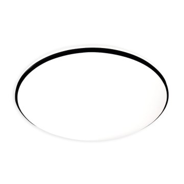 Plafón LED de techo HUGO 16/24/32 W, 230 V, 3000/4000/6500 K, Ø 37 cm, IP54, negro