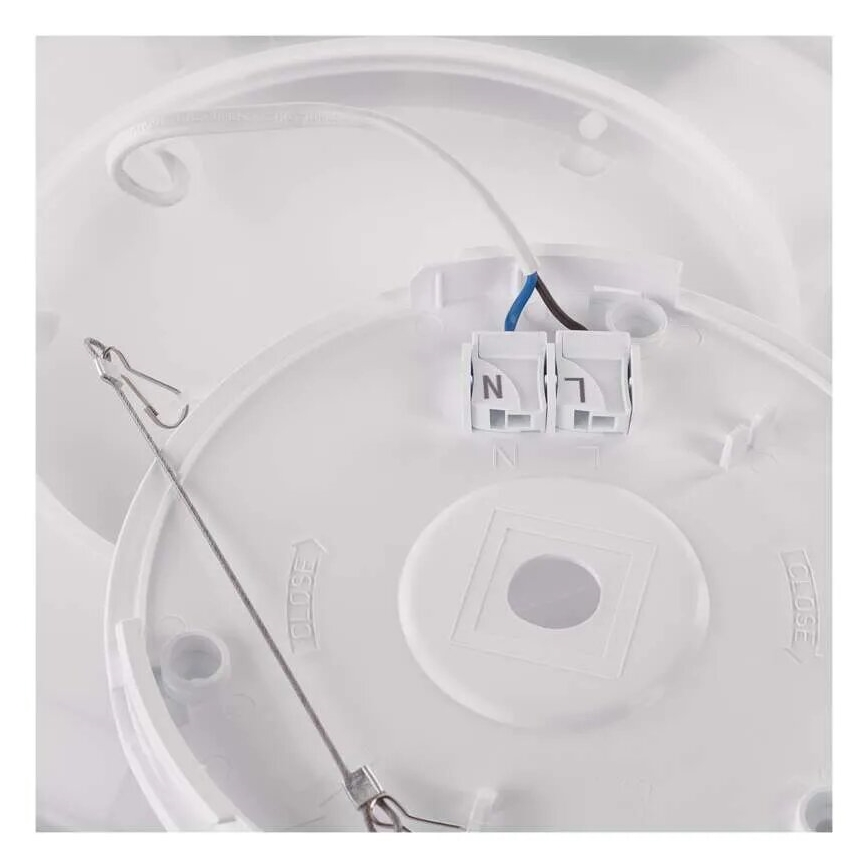 Plafón LED FLORI LED/18W/230V 4000K negro diá. 29 cm